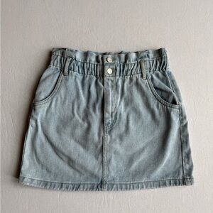 Pacsun Light Blue Jean Skirt with Front and Back Pockets